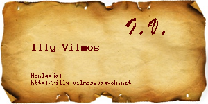 Illy Vilmos névjegykártya