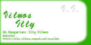 vilmos illy business card